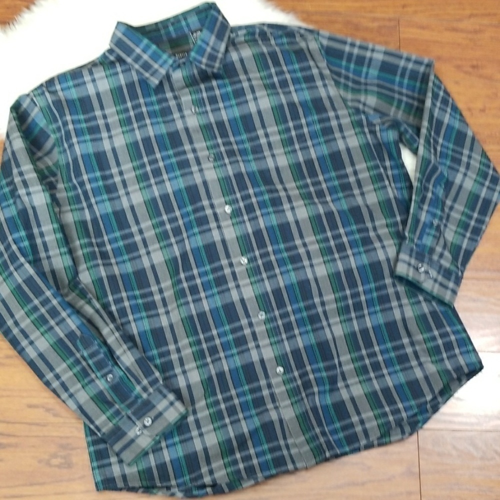 Van Heusen Mens Plaid Longsleeve